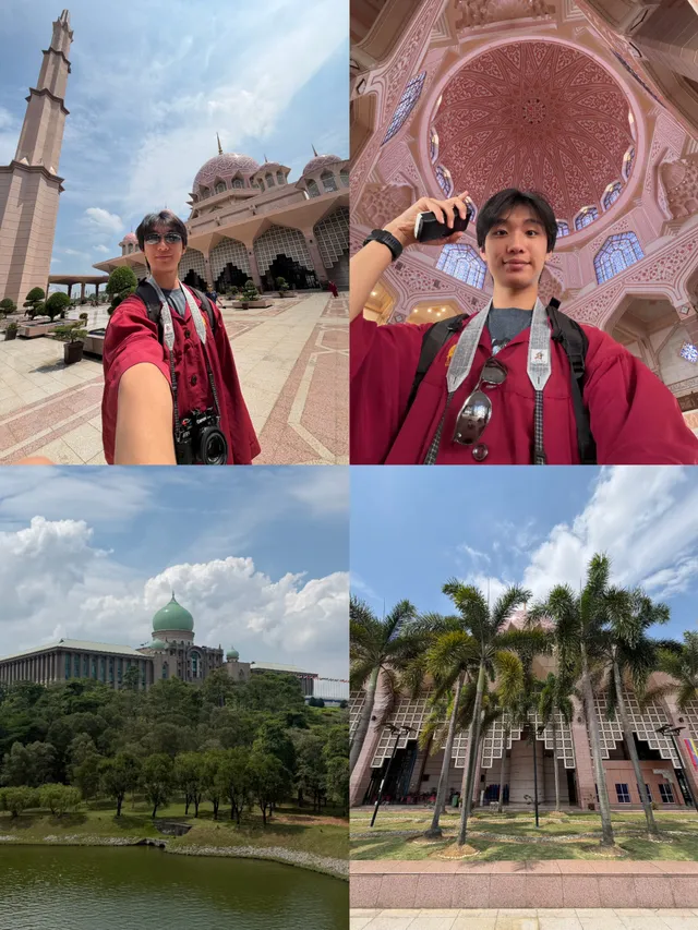 Masjid Putra, the pink mosque in Putrajaya