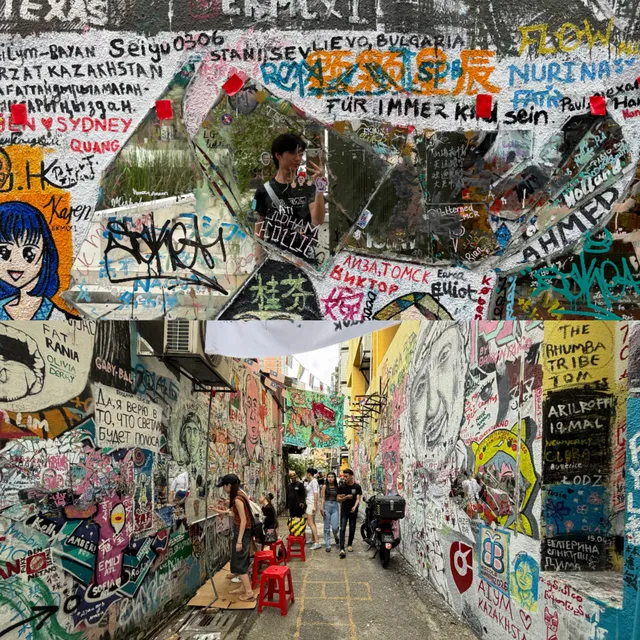 Graffiti alley in Chinatown, Kuala Lumpur